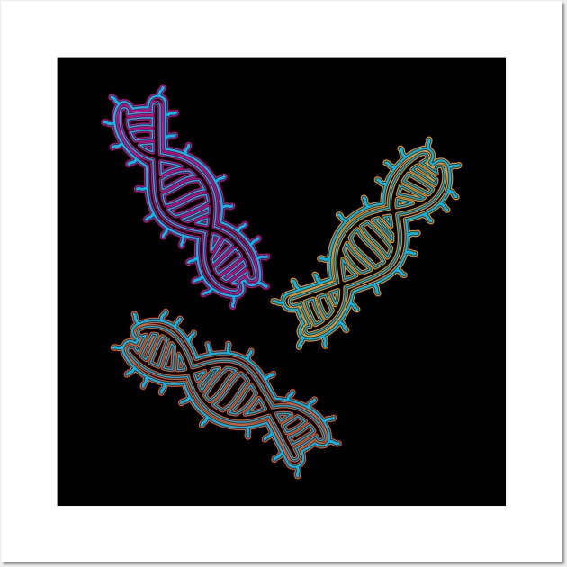 Floating DNA Wall Art by VonStreet